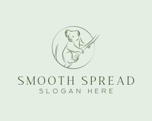 Koala Tree Drawing logo design