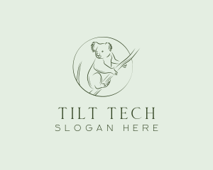 Koala Tree Drawing logo design