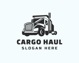 Trailer Truck Logistics logo design