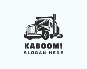 Truckload - Trailer Truck Logistics logo design