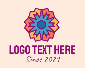 Lifestyle - Modern Geometric Flower logo design
