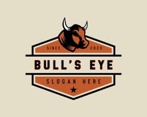 Bull Farm Ranch logo design