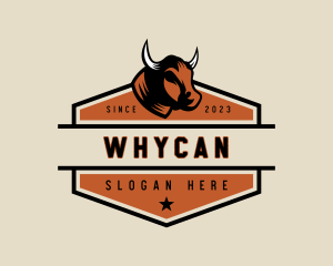 Butcher - Bull Farm Ranch logo design
