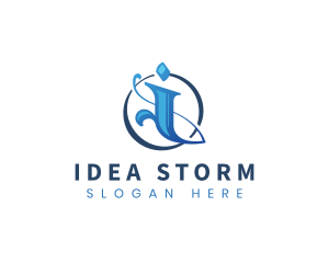 Corporate Startup Letter I logo design