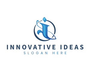 Corporate Startup Letter I logo design