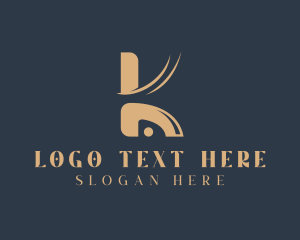 Company - Generic Swoosh Business Letter K logo design