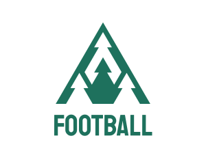 Campsite - Mountain Peak Forest logo design