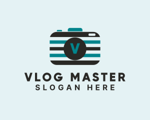 Vlogger - Photography Camera Vlogger logo design