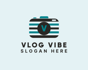 Photography Camera Vlogger logo design