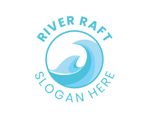 Modern Water Wave logo design