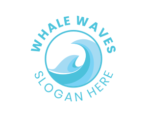 Modern Water Wave logo design