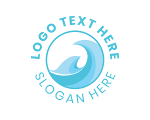 Travel - Modern Water Wave logo design