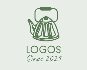 Teahouse - Kitchen Kettle Outline logo design