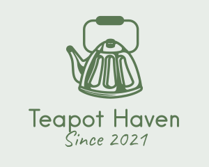 Teapot - Kitchen Kettle Outline logo design