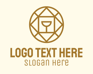 Liqueur - Medieval Goblet Winery logo design