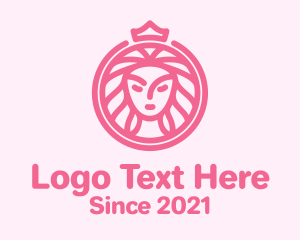 Massage Center - Crown Woman Beauty logo design