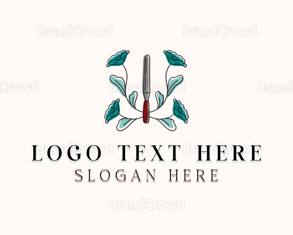 Floral Spatula Baking Logo