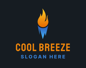 Refrigeration - Fire Ice Refrigeration logo design