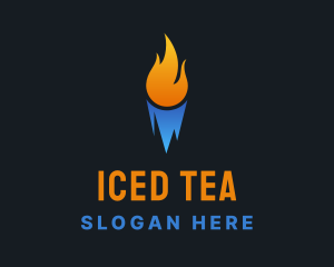 Fire Ice Refrigeration logo design