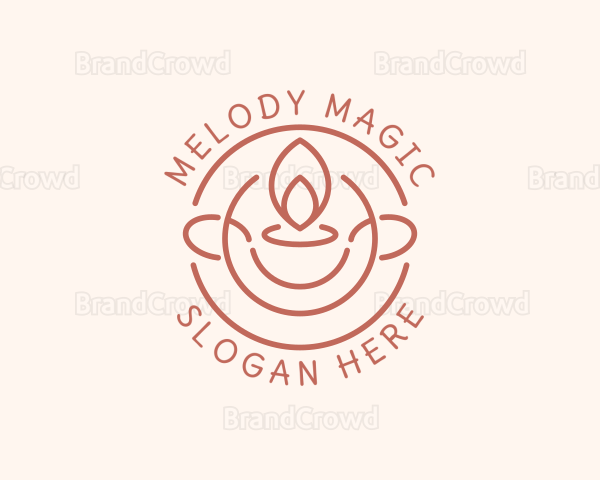 Scented Candle Badge Logo
