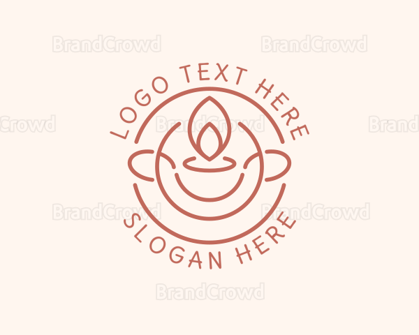 Scented Candle Badge Logo