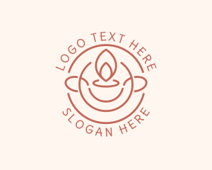 Religious - Scented Candle Badge logo design