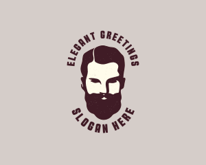 Male Barber Beard Logo