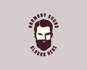 Male Barber Beard Logo