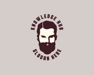 Male Barber Beard Logo