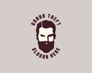 Character - Male Barber Beard logo design