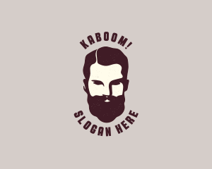 Mascot - Male Barber Beard logo design