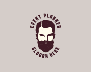 Icon - Male Barber Beard logo design