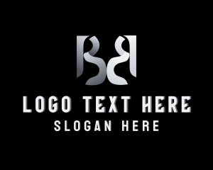 Gradient Brand Company Letter B Logo