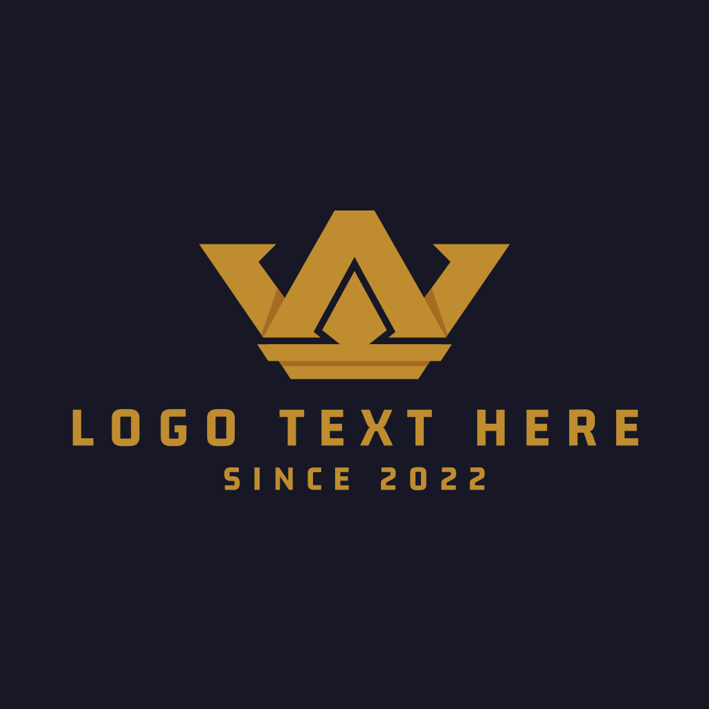 Gold Crown Letter W Logo Brandcrowd Logo Maker