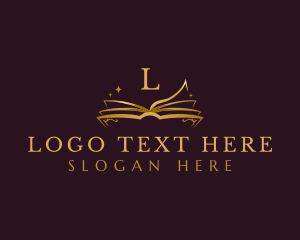 Book - Golden Book Publishing logo design