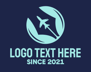 Writing - Pen Nib Airplane logo design
