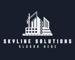 Building Construction Crane logo design