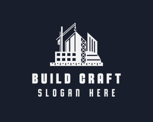 Building Construction Crane logo design