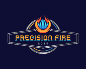 Fire Ice Refrigeration logo design