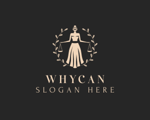 Woman Legal Scale Logo