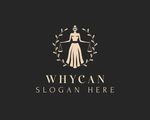 Justice - Woman Legal Scale logo design