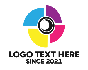 Colorful - Photography Camera Lens logo design