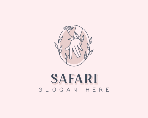 Healing - Floral Beauty Salon logo design