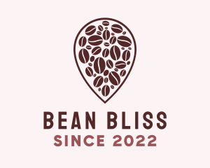 Coffee Bean Location logo design