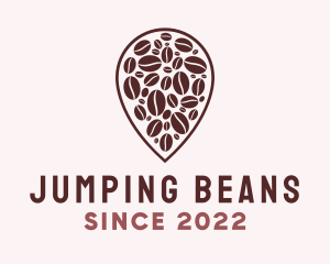 Coffee Bean Location logo design