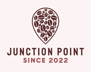 Coffee Bean Location logo design