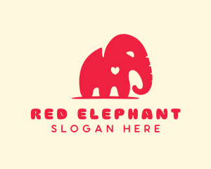 Elephant Zoo Wildlife logo design