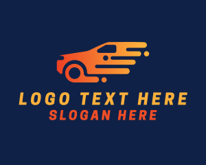 Road Trip - Fast Sports Car logo design