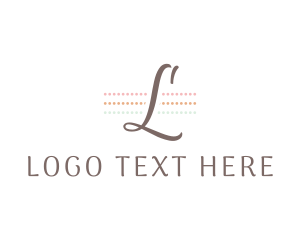 Women Clothing - Feminine Elegant Script logo design