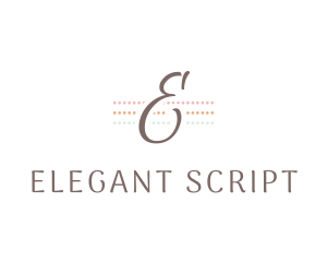 Feminine Elegant Script logo design